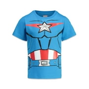 Marvel Avengers Little Kids' Boy or Girl 4-Pack Short Sleeve T-Shirts Black Red