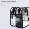 thumbnail image 3 of Neceser Auseibeely transparente para mujer y hombre, impermeable, 3 of 7