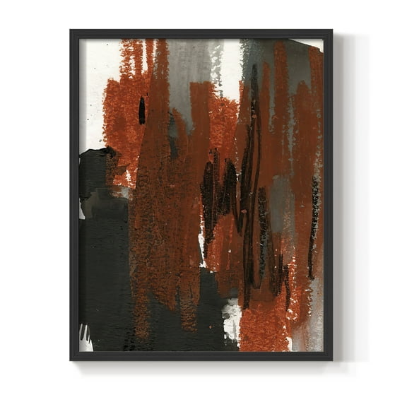 Loft Pastel VI Framed Print in Black Solid Wood Framed Print No Nail Hanging