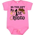 thumbnail image 3 of Inktastic No, This Ain't My 1st Rodeo Cowboy Hat and Lasso Boys or Girls Baby Bodysuit, 3 of 5