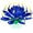 Blue, variant on PMU Birthdays Lotus Flower Musical Birthday Candle Spinning Birthday Cake Decoration Multi-Color pkg/1