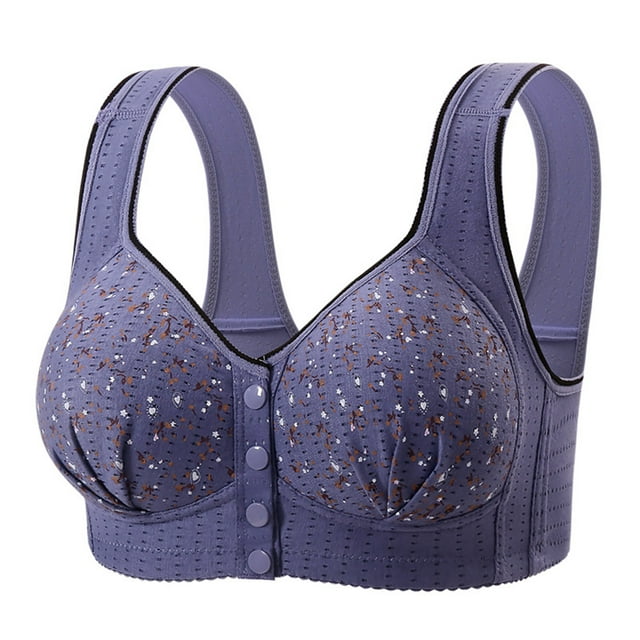 Seamless Front Close Bras for Women Post Surgery Full Coverage Moisture Wicking Comfort Supportive Convenient Bralettes Plus Size Everyday Bras