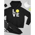 thumbnail image 4 of Tstars Women's Tennis Love Sweatshirt - Sporty Graphic Hoodie for Tennis Fans - Perfect Birthday Gift Idea for Tennis Players - Casual Women's Hoodie for Tennis Enthusiasts, 4 of 6
