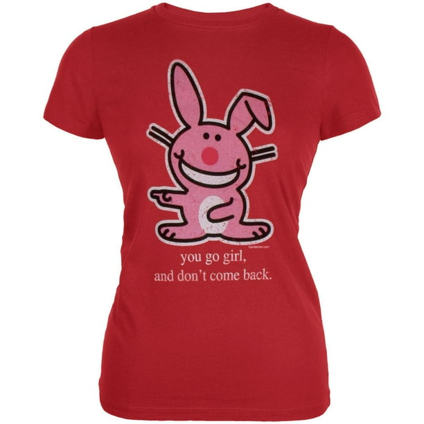 It's Happy Bunny Happy Bunny Go Girl Juniors TShirt
