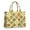 Sunflower Checkered Pattern, variant on Large Capacity Tote Bag,Red Floral and Petal Pattern Handbag Fashion Luxury Tote Bag,15.7"x13"x 5.1" Inches,Laptop Compatible