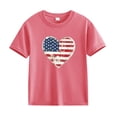 thumbnail image 4 of EnJoCho Girls 4th of July USA Shirt American Flag Patriotic T-Shirt Independence Day Outfit for Kids 5-14Years Boys Summer Shirts, 4 of 5