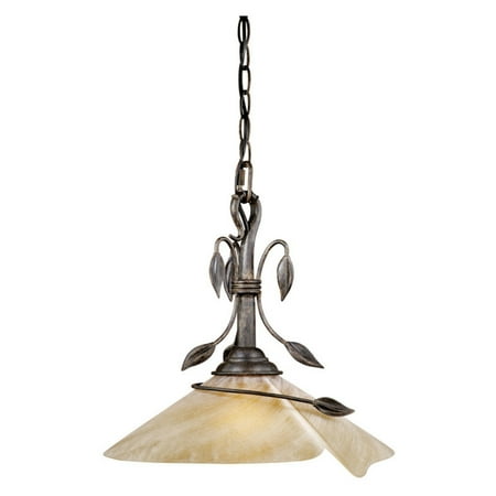 - Vaxcel Capri Pendant - 15W in. Black Walnut