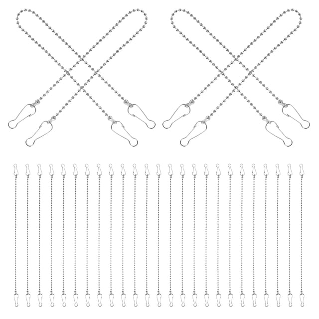 AURARMLET 24Ud Para Colgar Carteles Y Decoraciones Con De Metal Plateado