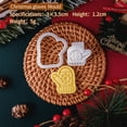 thumbnail image 3 of Juego de cortadores de galletas, 5 uds., cortador de galletas con sellos de émbolo, lindos cortadores de galletas para hacer galletas, refrigerios, hornear queso, 3 of 5