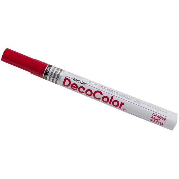 Marvy Uchida Fine Line Opaque Paint Marker, 1/Pack, Crimson Lake