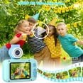thumbnail image 2 of PURULU Kids Camera with 180° Flip-up Lens for Selfie & Video, HD Digital Video Cameras for Toddler with 32GB SD Card, Ideal for 3-8 Years Old Boys on Birthday Christmas Party as Gift, Blue, 2 of 7