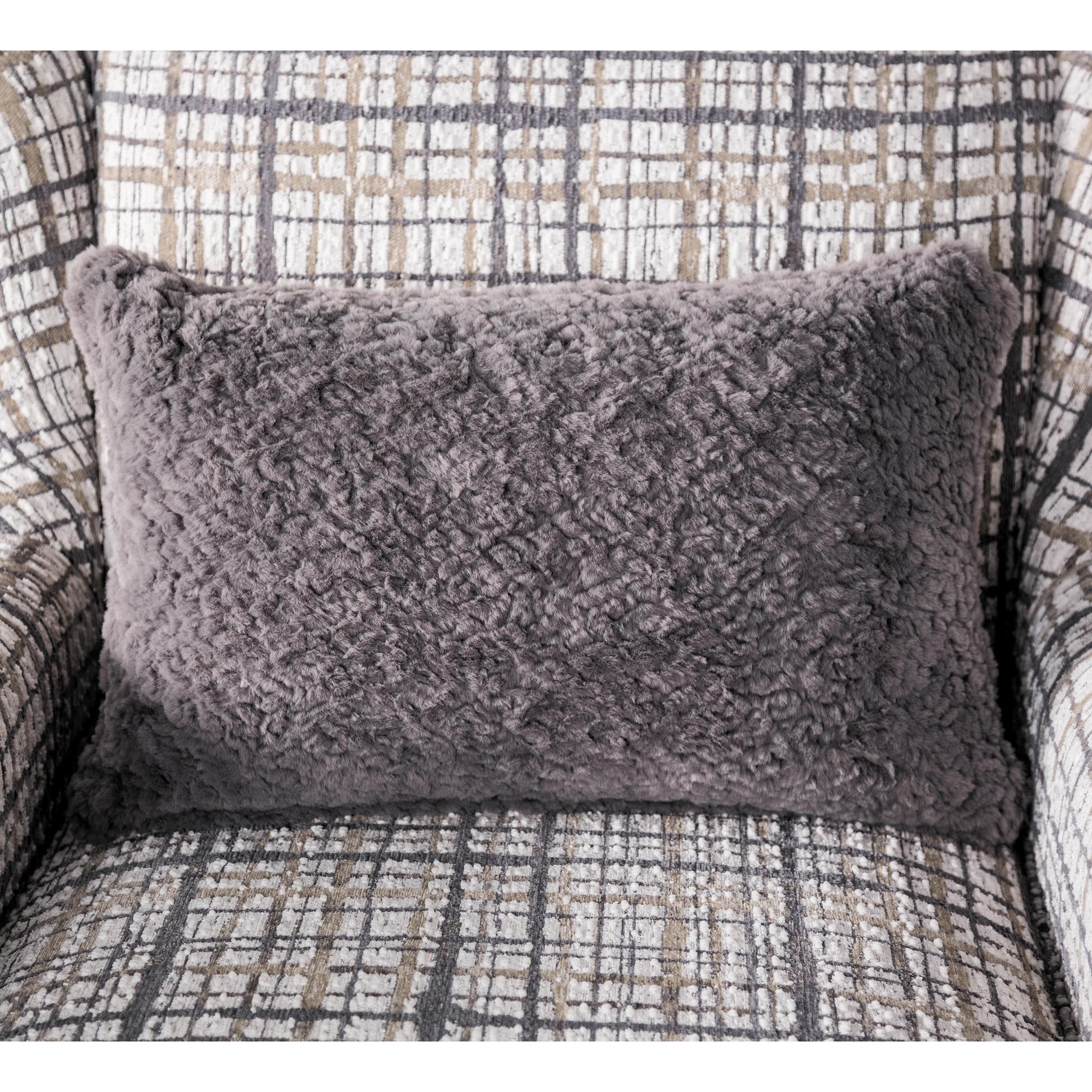 Furniture of America Gwen Transitional Fabric Plaid Patterned Track Arm Indoor Accent Chair, White and Black