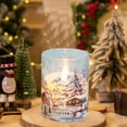thumbnail image 2 of Luoshdecor Village Plastic Flameless Candles,Battery Operated Pillar Candle Christmas Church Decorations for Home Party, Winter Holiday DIY, Gifts 3.9 in, 2 of 6