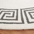 thumbnail image 3 of SAFAVIEH Metro Ivonette Bordered Area Rug, Ivory/Grey, 6' x 6' Round, 3 of 8