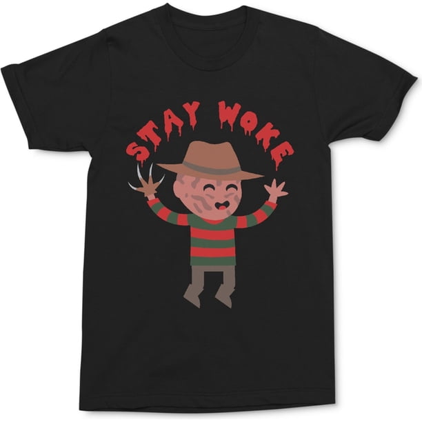Camiseta con Gráfico Changes Stay Woke Hombre Negro Mediana