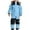 Sky Blue, variant on Boys' Winter Snow Protection Suit with Detachable Hood, Weather-resistant Thermal Outerwear for Outdoor Activities