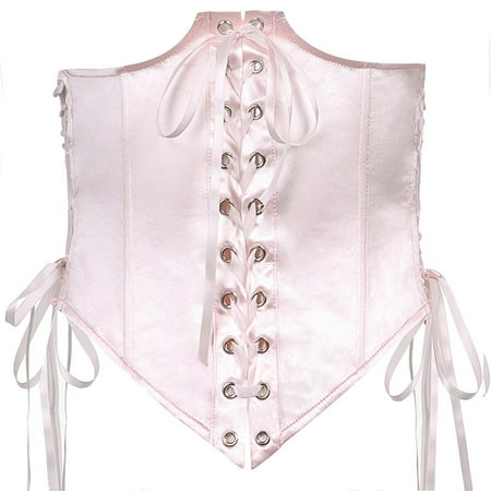 

Cotonie Women s Corset Vintage Gothic Tummy Tuck Party Floral Lace Up Slim Corset Bustier Tube Tops Big Sale M