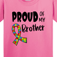 thumbnail image 4 of Inktastic Proud of My Brother Autism Awareness Puzzle Piece Ribbon Youth T-Shirt, 4 of 5