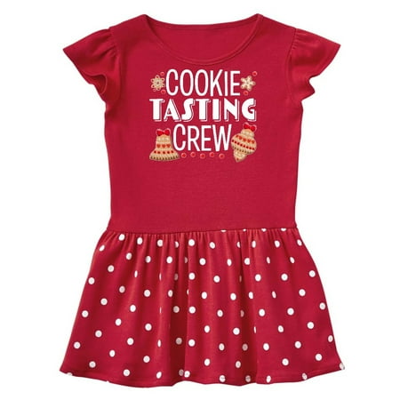 

Inktastic Christmas Cookie Tasting Crew with Holiday Cookies Gift Baby Girl Dress