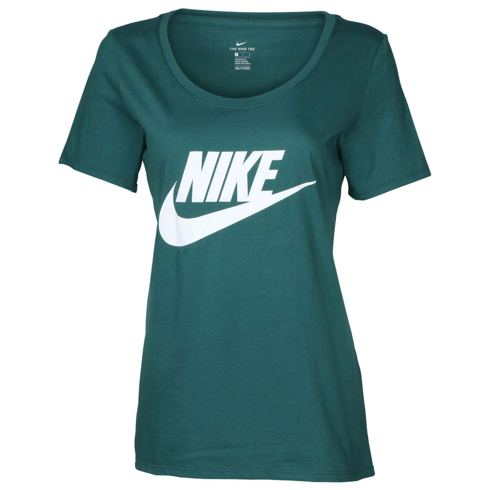 Nike - Nike Women's Basic Futura Swoosh T-Shirt-Green - Walmart.com ...