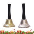 thumbnail image 3 of 2 Pcs Rattle Bell with Handle Dinner Party Hand bell Restaurant Call Service Bell Christmas Decorations for Festival, 3 of 6