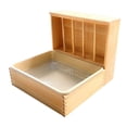 thumbnail image 3 of Heno para conejos, comedero de madera para conejos con bandeja de aseo, soporte para heno, conejo Grande, 3 of 9