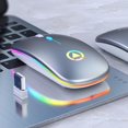 thumbnail image 1 of 2.4GHz Wireless Optical Mouse USB Rechargeable RGB Cordless Mice Low Noise for Laptop Desktop, 1 of 9
