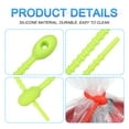 thumbnail image 4 of 30 Pack Reusable Silicone Ties, 7 Inch Cable Ties, Bread Ties Lime, 4 of 6