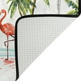 thumbnail image 5 of Dreamtimes Summer Vintage Flamingos Area Rug 72x48in Tropical Palm Trees Non-Slip Floor Carpet Comfort Floor Mats Decor for Indoor Living Dining Room and Bedroom Area, 5 of 7