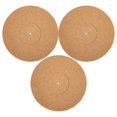 thumbnail image 1 of 3pcs Cork Turntable Slipmat for Static Reduction, Noise Dampening & Stable Playback – Textured Design, Fits Standard, 1 of 5