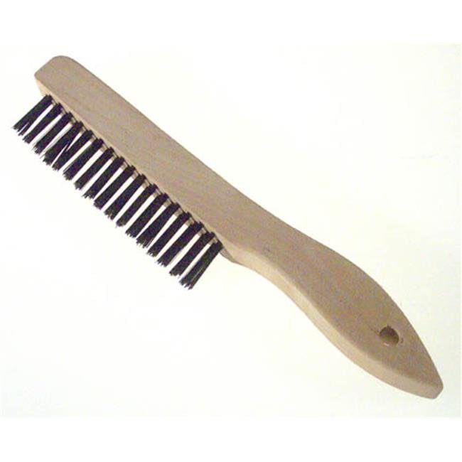 Suede Block Wire Scratch Brush with Long Handle Copper Wire Bristle Shoe Cleaner 