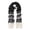 Black, variant on Premium Long Dual Tone Fair Isle Knit Warm Winter Fringe Scarf