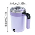 thumbnail image 2 of Smart Self Stirring Coffee Mug with Temperature Display Rechargeable Automatic Mixing Cup for Hot Beverages Portable Home and Travel Use, 2 of 3