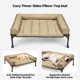 thumbnail image 4 of Cama elevada para perros Veehoo Cooling con cojín impermeable, color beige, 4 of 7