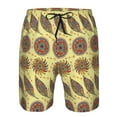 thumbnail image 3 of Salouo Bohemia Pattern Swim Trunks for Men,Men's Hawaiian Bathing Suit Swimsuits Quick Dry Swimming Board Shorts Beach Shorts with Pockets-Large, 3 of 6
