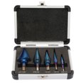 thumbnail image 1 of Step Drill,5 Pcs HSS English Step Cone Drill Step Drill Bits Set Unbeatable Value, 1 of 7