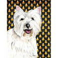 thumbnail image 1 of Westie Candy Corn Halloween Portrait Flag - Garden Size, 1 of 1