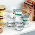 thumbnail image 2 of iDesign Recycled Plastic Pantry and Kitchen Storage, Freezer and Fridge Organizer Bin with Easy Grip Handles  8 x 8 x 6, Clear, 2 of 6