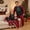 Style 10, variant on Family Pajamas Matching Set Christmas Tree Print Raglan Sleeve Tops and Elastic Plaid Pants Loungewear Soft Sleepwear