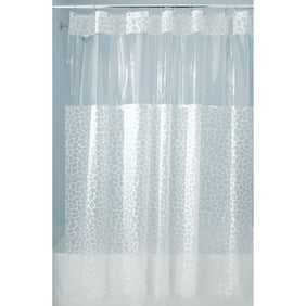 Hookless Hbh08vis01 Vision Shower Curtain White With Clear Top 71