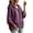 Purple, variant on AKOEE Women's Oversized Hoodie Plus Size Batwing 3/4 Sleeve Hooded Sweater Loose Drawstring Plain Sweatshirts (2XL, Sky Blue)