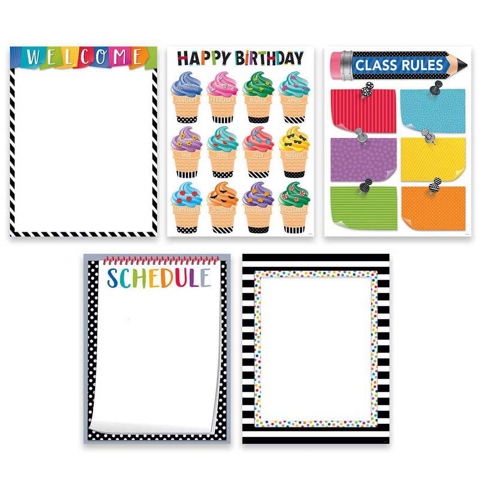 Creative Teaching Press Bold and Bright Classroom Essentials, 5 Count