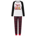 thumbnail image 2 of Hirigin Family Christmas Pajamas Matching Sets, Long Sleeve Elk Print T-shirt with Plaid Pants Sleepwear Loungewear, 2 of 8