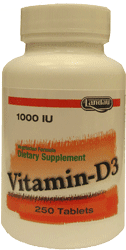 Landau Kosher Vitamin D3 1000 IU  - 250 Tablets