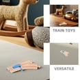 thumbnail image 3 of 2 Piezas Accesorios de Vías de Tren de Madera para Juegos de Trenes de Madera Vía de Cambio Curvo para Juego de Trenes para Niños Pequeños Ideal para Crear Diseños de Escenas de Vías, 3 of 8