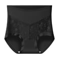 thumbnail image 2 of Warop Women's Cotton Shapewear Panties, Tummy Control Butt Lifting Full Coverage Seamless High Waist with Lace Trim and Embossed Design for Everyday Comfort, 2 of 3