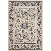 SAFAVIEH Veranda Vivian Floral Bordered Indoor/Outdoor Area Rug, 5' x 7', Cream/Green