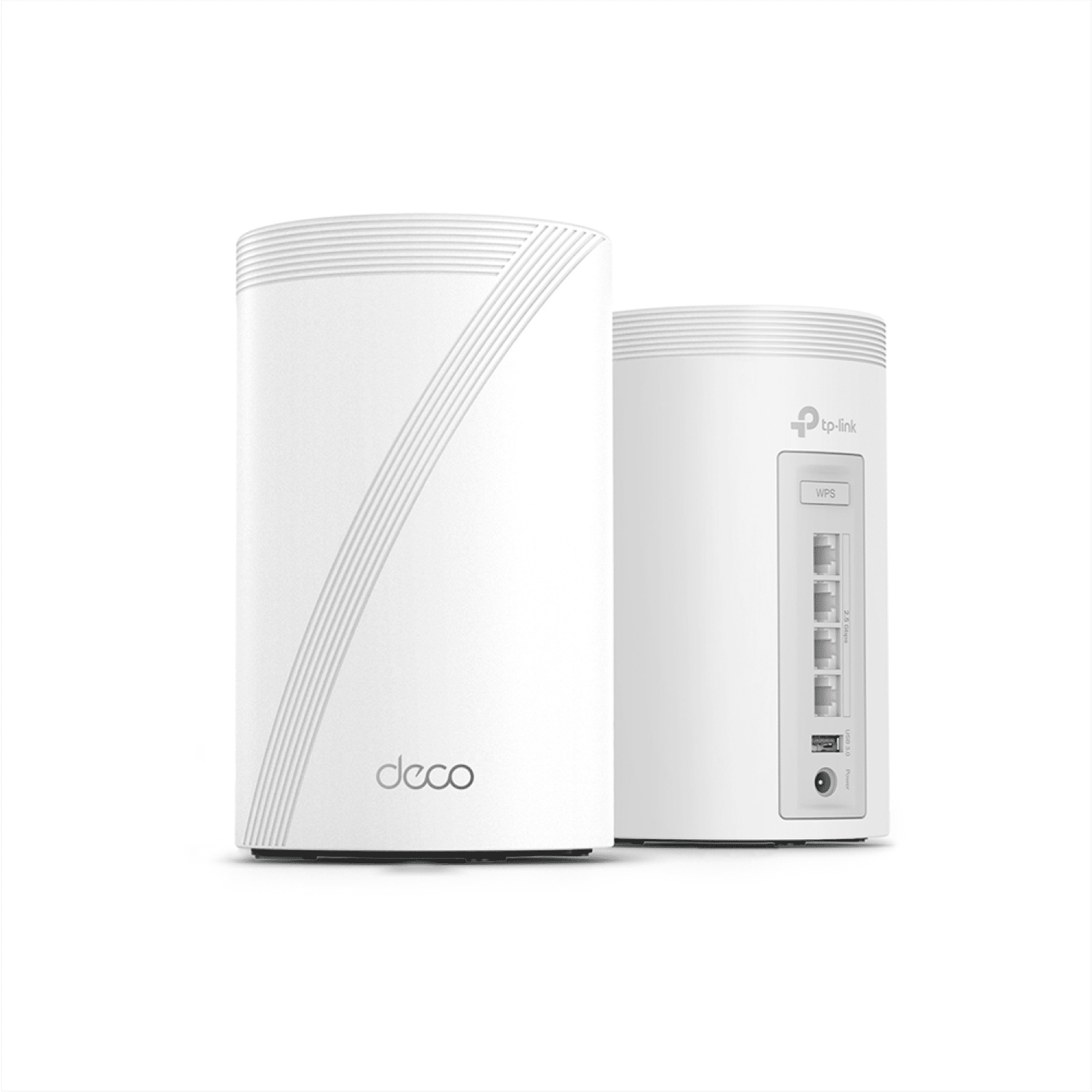 TP-Link Deco Pro WB22000 Tri-Band Wi-Fi 7 Whole Home Mesh Router System, 2-Pack, Covers up to 5,800 Sq Ft, Connects 150+ Devices, 4×2.5G WAN/LAN Ports, Works with All ISPs - Deco WB22000