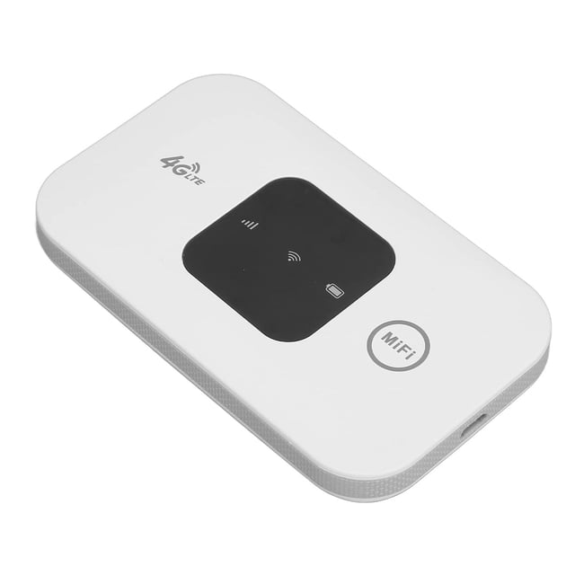 Enrutador WiFi 4G Heayzoki Portátil Blanco con Ranura para Tarjeta SIM para Viajeros de Negocios