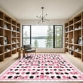 thumbnail image 2 of ODIKA 8'x10' Machine Washable Non-Slip Area Rug, Contemporary Pink High Traffic Rug, Pink, 1036916, 2 of 7